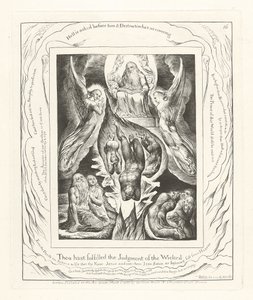 Has cumplido el Juicio de los Malvados, 1825 de William Blake